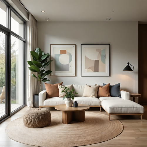 Mrcarpet Rond jute vloerkleed naturel 380cm