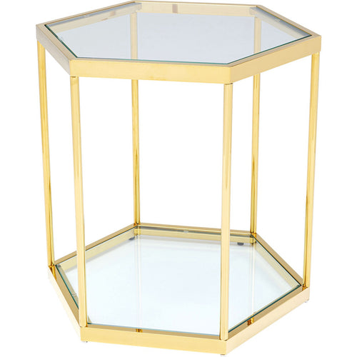 Kare Design Bijzettafel Comb Gouden 55cm - vtwonen shop