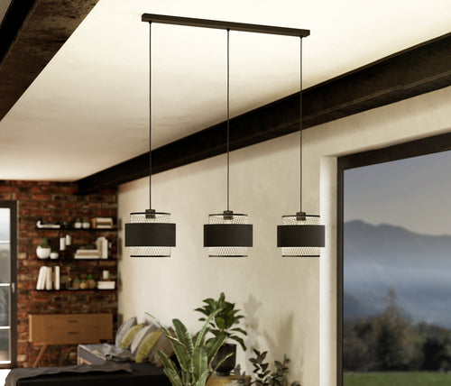EGLO hanglamp Bazely - e27 - 99 cm - zwart
