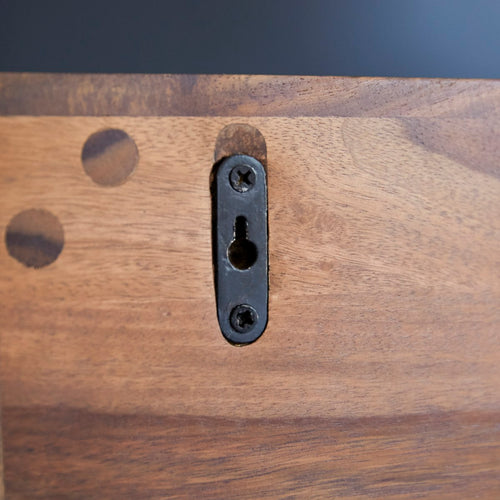 Tikamoon Villa - Bijzettafel voor tegen de wand, van massief palissander - Bruin - vtwonen shop