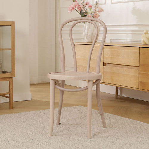 Fameg Vienna Thonet No.18 Houten Bistrostoel Whitewash - vtwonen shop