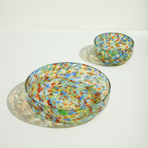 Hübsch kommen Confetti - glas - ø15xh7, ø26xh8cmcm - vtwonen shop