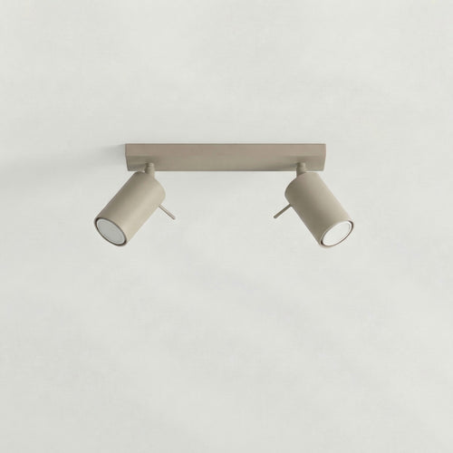 Sollux Lighting Plafondlamp RING 2 taupe - 30x6x16cm