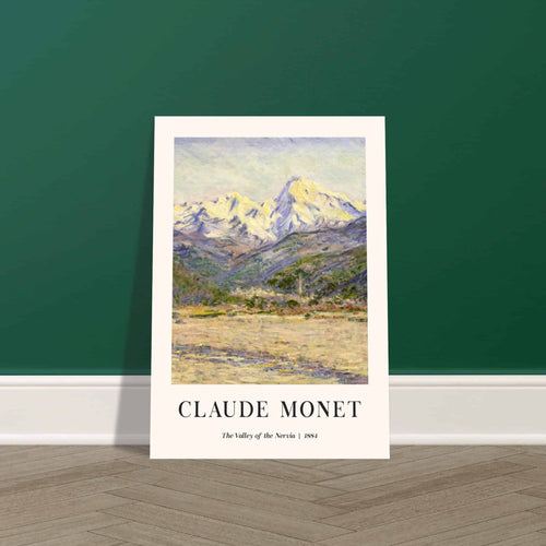 Artfulprints  Claude Monet - The valley of the Nervia   poster A4 21x29.7 cm - vtwonen shop