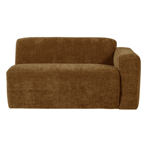 WOOOD 1,5-zits bank arm rechts Mojo Base - Rib - Honinggeel - 74x145x97