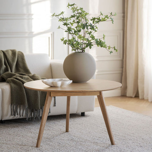 Rowico Home Yumi Ronde Houten Eettafel Ø 115 - Naturel - vtwonen shop