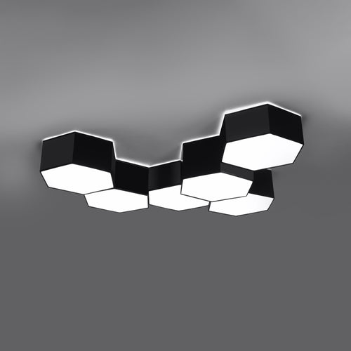 Sollux Lighting Plafondlamp SUNDE 13 zwart - 30,5x26,5x13,5cm