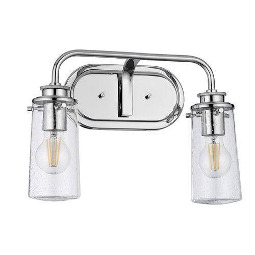 Braelyn Kichler 2-lichts wandlamp chroom IP44
