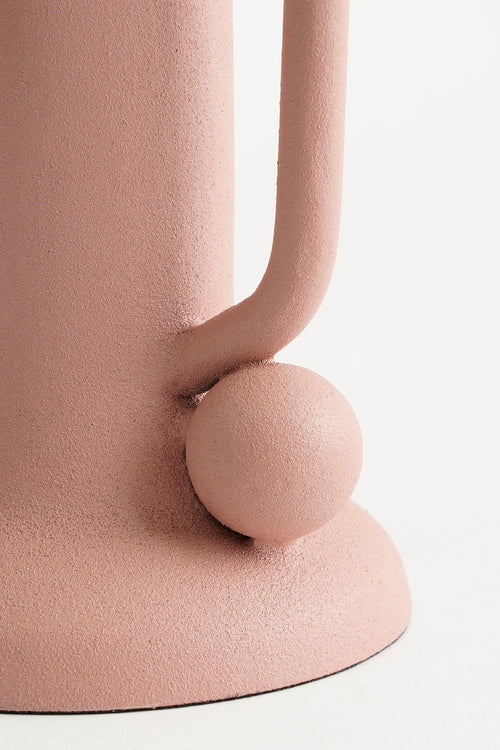 Mica Decorations Ula Kandelaar - H12 x Ø8 cm - Metaal - Roze