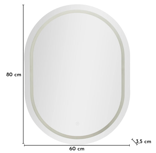 Mauro Ferretti wandspiegel - 60x3,5x80 cm