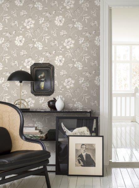 Borastapeter behang bloemen beige - 53 cm x 10.05 m - 660411 - vtwonen shop