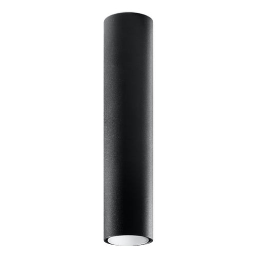 Sollux Lighting Plafondlamp LAGOS 40 zwart - 6x6x40cm