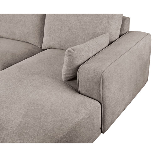 Furnhouse chaise longue bank links California - Beige - Stof - 105x305x85