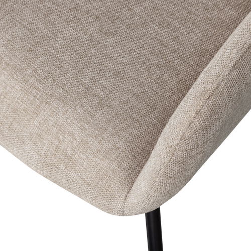 WOOOD eetkamerstoelen Grant-Jaki - Chenille - Zand - Set van 6 - vtwonen shop