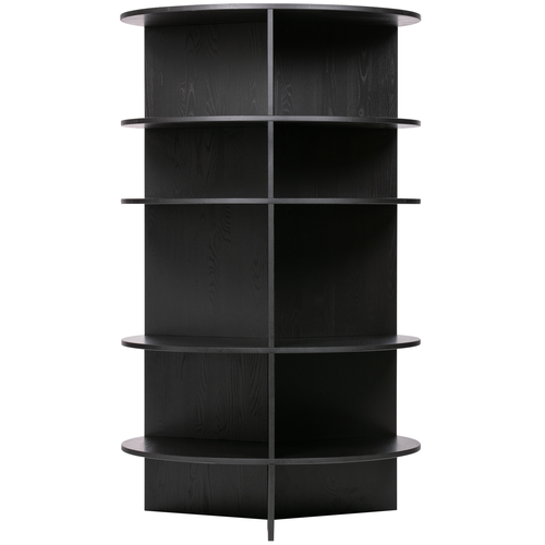 WOOOD tower rond Trian - Essen - Zwart - 168x100x100 - vtwonen shop