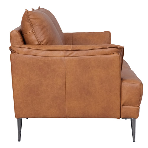 Furnhouse 2-zitsbank Soul - Cognacbruin - Leer - 90x160x88