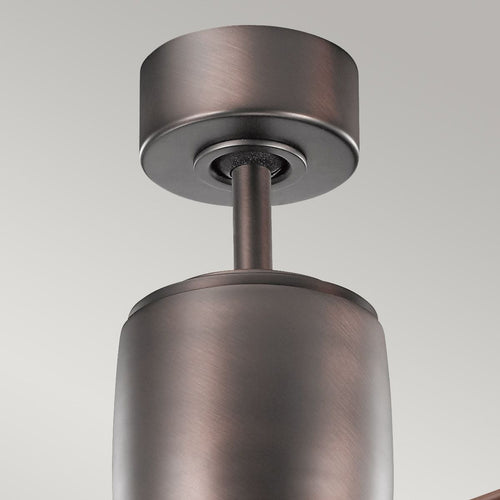 152 cm Deckenventilator mit 2 Flügeln, gebürstetes Ölbronze, Fernbedienung