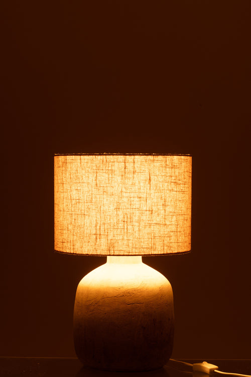 J-Line lamp Mia - keramiek/terracotta - beige - small
