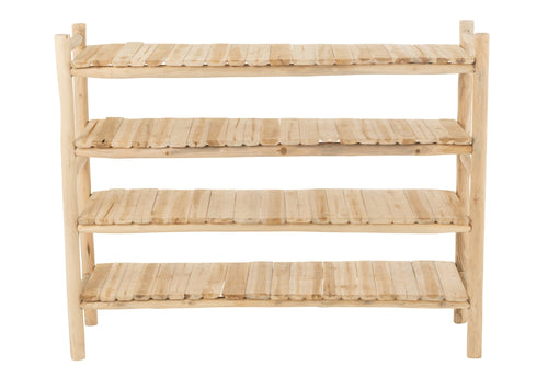 J-Line rek Ranch - hout - naturel
