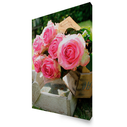 Art for the Home Buitencanvas - Romantische Rozen - 70x50cm