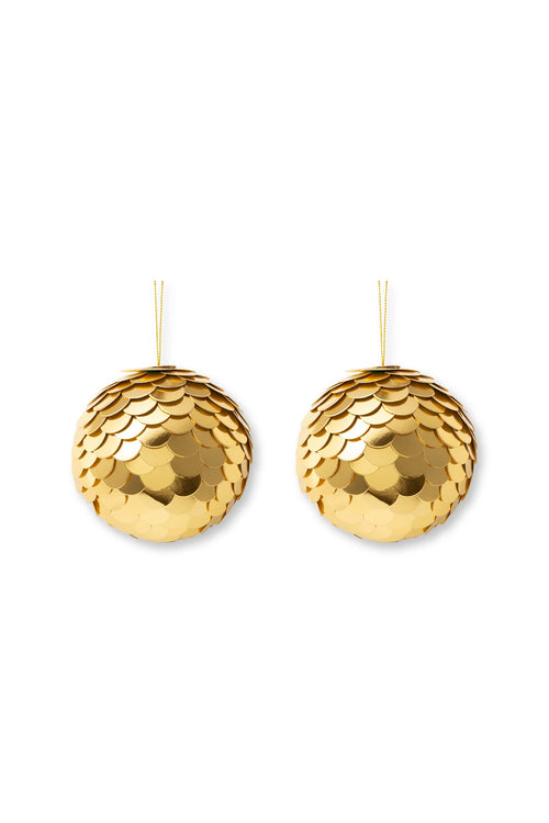 vtwonen - Kerstballen - Papier - Goud - 7 cm - Set van 6