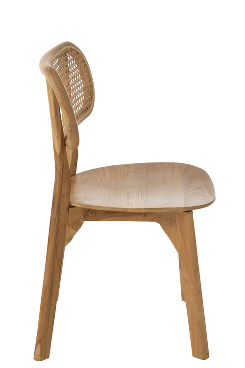 J-Line stoel Pinda - teak hout - naturel