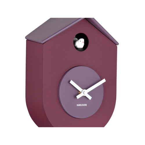 Karlsson wandklok Grato Cuckoo - paars - 9.2x17.5x33.2cm