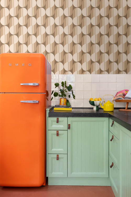 ESTAhome behang retro ornamenten bruin - 50 x 900 cm - 131588