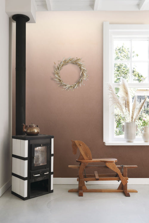 ESTAhome fotobehang kamerhoog dip dye kleurverloop bruin - 200 x 279 cm - 159442 - vtwonen shop