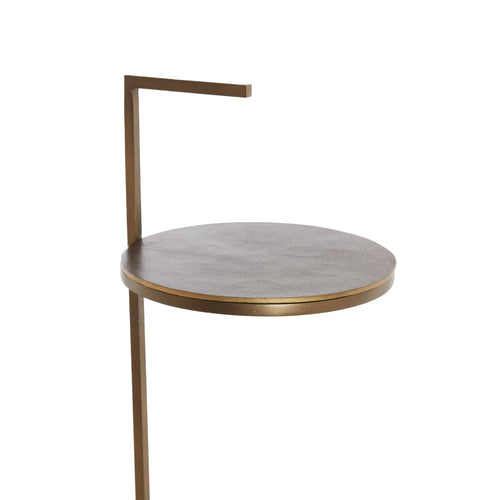 Light & Living bijzettafel Leda - bruin - Ø26cm