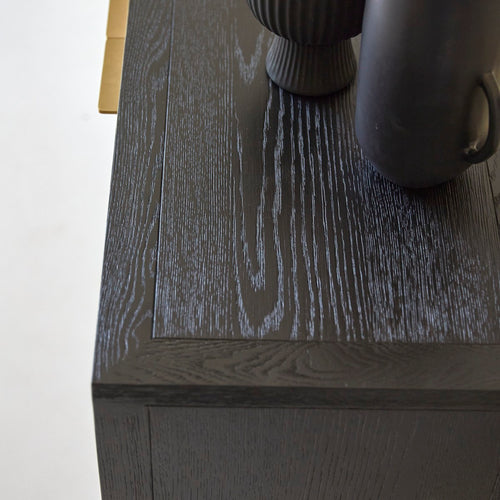 Tikamoon Eiken dressoir 160 cm - Zwart - vtwonen shop