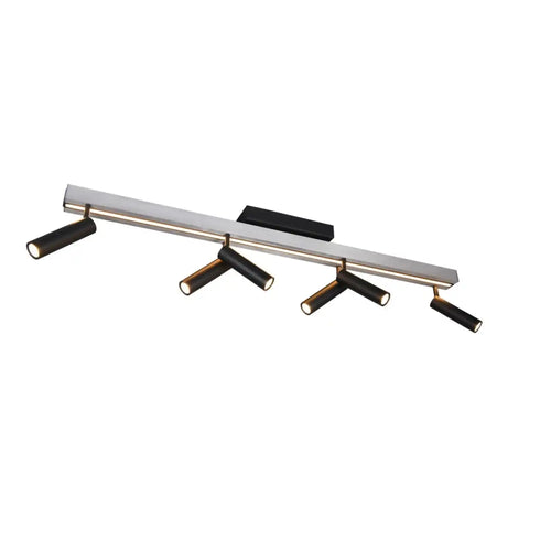Trio Leuchten plafondlamp Zeno - 7 lichts -  180  x 8.5   cm - aluminium