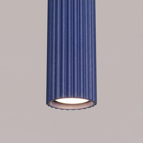 Sollux Lighting Hanglamp KARBON 3L ultramarijn - 45x6,5x98cm