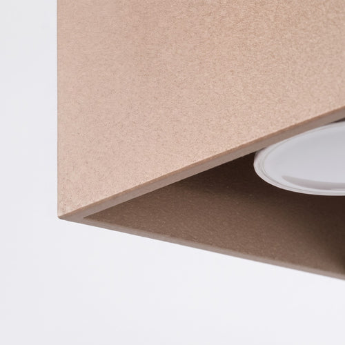 Sollux Lighting Plafondlamp QUAD 1 taupe - 10x10x10cm