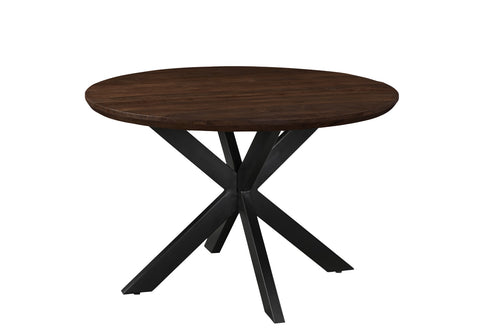 Livingfurn eetkamertafel Jesper Round - 120cm - mangohout