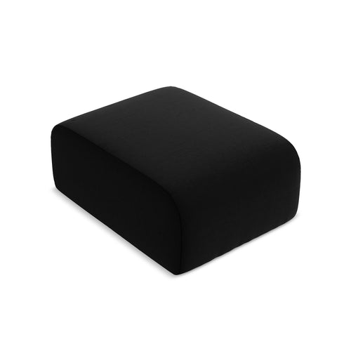 LaMiaSofa Poef Cervo - velours - zwart - 72x94x42