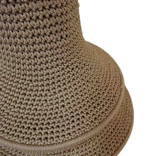 MÔMÉ Hanglamp Farah - taupe - viscose  - Ø 34 cm / H 110 cm - fishnet design - vtwonen shop