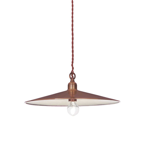 Ideal Lux Cantina - 1 Light Plafondlamp met grote koepel, koper, E27
