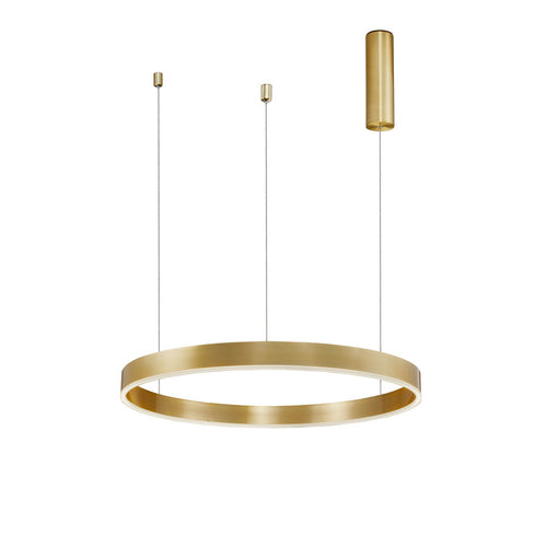 Merano Argentia Geïntegreerde LED Hanglamp Plafondlamp Messing Goud Aluminium LED 40W 2800Lm 3000K