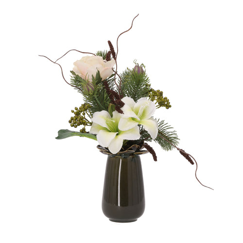 Maxifleur Kunst kerstboeket Thirza Wengen 45cm