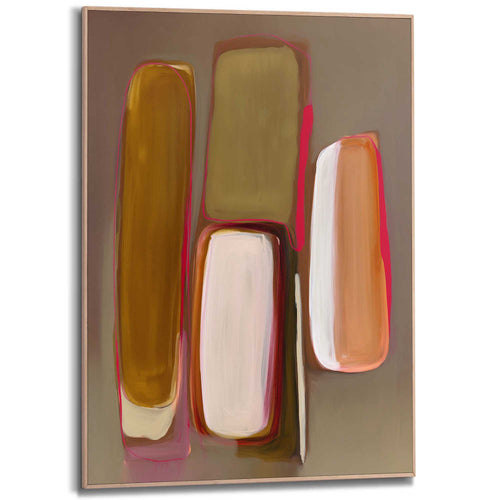 Reinders schilderij Warm Abstract II - 70x50cm
