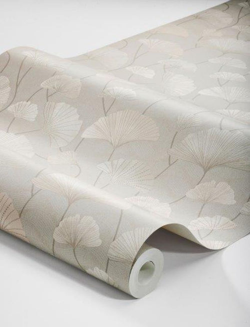 Borastapeter behang ginkgo bladeren beige - 53 cm x 10.05 m - 660866 - vtwonen shop