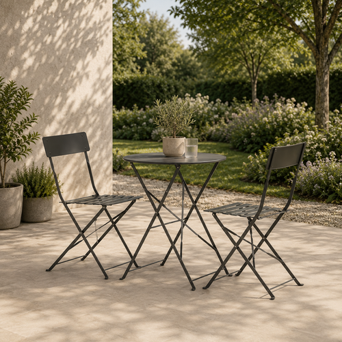 Nest outdoor Lovisa metalen tuinset donkergrijs