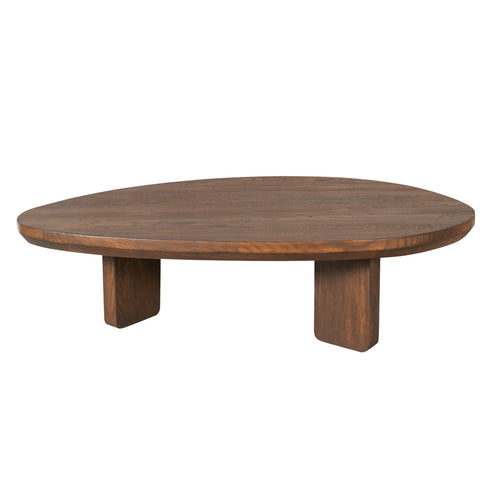 StarFurn Salontafel Zillah - Driehoekig Bruin Hout - 130x70x35cm - vtwonen shop