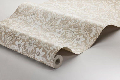 Borastapeter behang vintage bloemen in art nouveau stijl beige - 53 cm x 10.05 m - 660945 - vtwonen shop