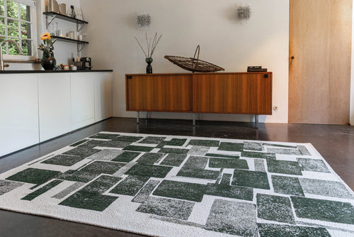 vloerkleed 9356 Sycamore - Groen - 80 x 250 cm