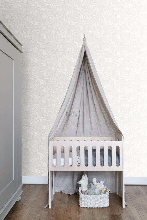 Origin Wallcoverings behang zebra's zilver - 53 cm x 10.05 m - 346836