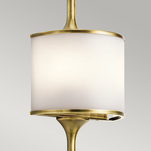 Elstead Mona - 2 Lichts Badkamer Wandlamp Messing IP44, G9