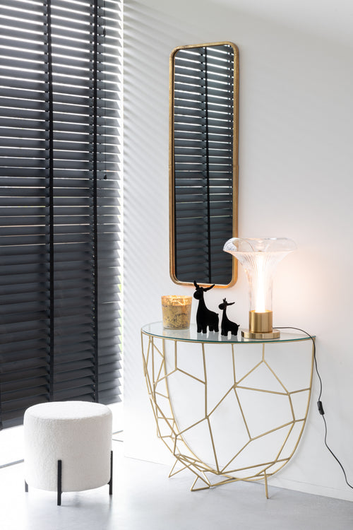 J-Line console Moza - metaal/glas - goud