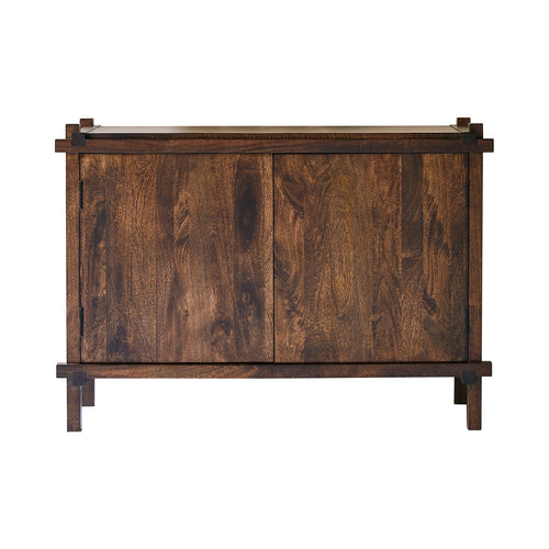 Tikamoon Buffetkast van massief mangohout 120 cm - Bruin